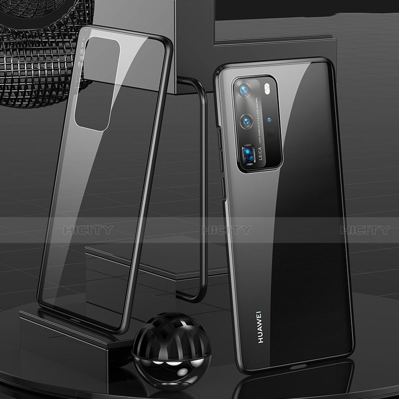 Funda Bumper Lujo Marco de Aluminio Espejo 360 Grados Carcasa T04 para Huawei P40 Pro