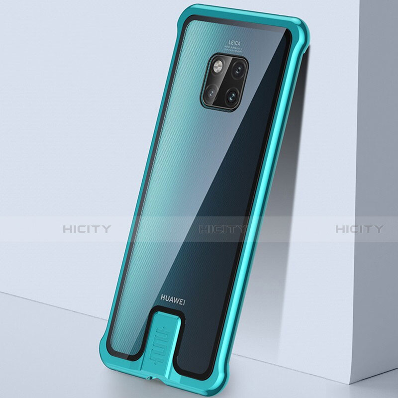 Funda Bumper Lujo Marco de Aluminio Espejo 360 Grados Carcasa T05 para Huawei Mate 20 Pro Verde