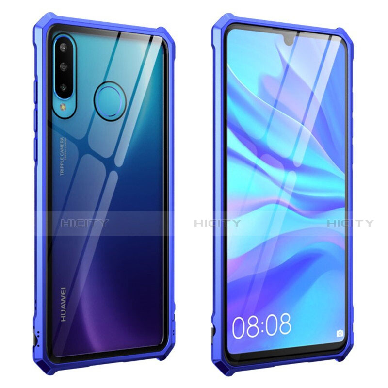 Funda Bumper Lujo Marco de Aluminio Espejo 360 Grados Carcasa T05 para Huawei P30 Lite