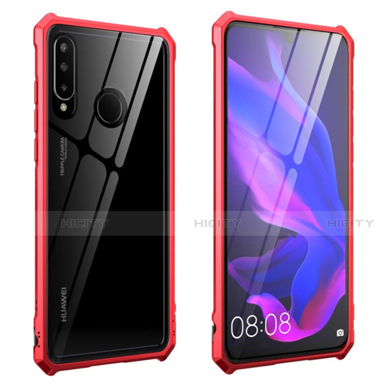 Funda Bumper Lujo Marco de Aluminio Espejo 360 Grados Carcasa T05 para Huawei P30 Lite New Edition