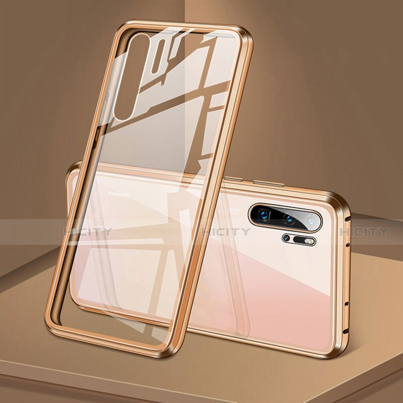 Funda Bumper Lujo Marco de Aluminio Espejo 360 Grados Carcasa T05 para Huawei P30 Pro