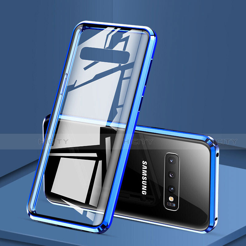 Funda Bumper Lujo Marco de Aluminio Espejo 360 Grados Carcasa T05 para Samsung Galaxy S10 Plus