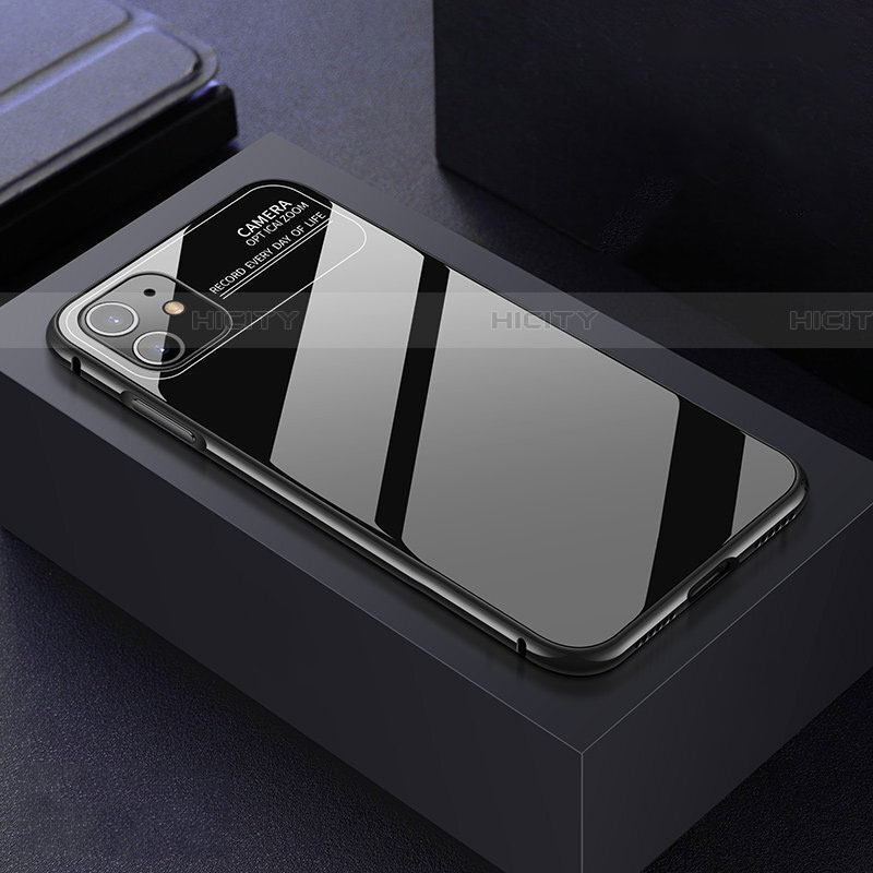 Funda Bumper Lujo Marco de Aluminio Espejo 360 Grados Carcasa T06 para Apple iPhone 11