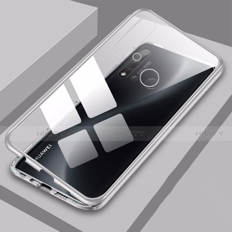 Funda Bumper Lujo Marco de Aluminio Espejo 360 Grados Carcasa T06 para Huawei Nova 5i