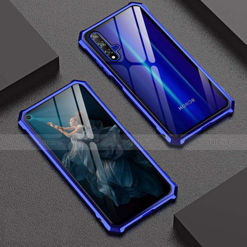 Funda Bumper Lujo Marco de Aluminio Espejo 360 Grados Carcasa T06 para Huawei Nova 5T