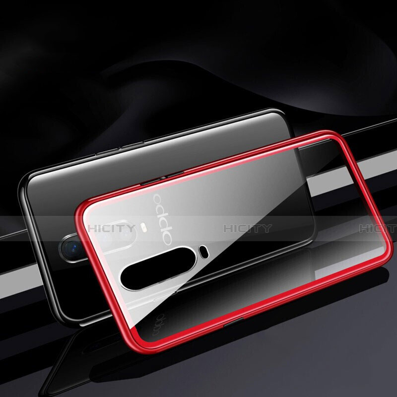 Funda Bumper Lujo Marco de Aluminio Espejo 360 Grados Carcasa T06 para Oppo R17 Pro