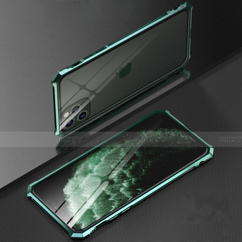 Funda Bumper Lujo Marco de Aluminio Espejo 360 Grados Carcasa T07 para Apple iPhone 11 Pro