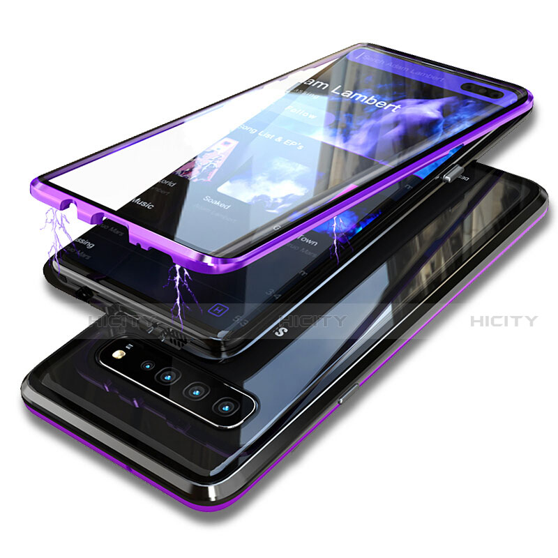 Funda Bumper Lujo Marco de Aluminio Espejo 360 Grados Carcasa T07 para Samsung Galaxy S10 Plus