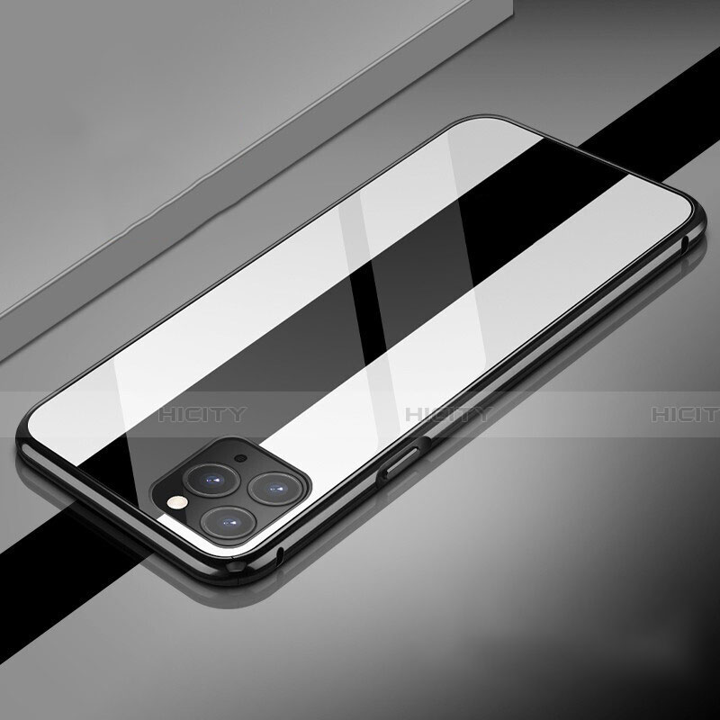 Funda Bumper Lujo Marco de Aluminio Espejo 360 Grados Carcasa T08 para Apple iPhone 11 Pro
