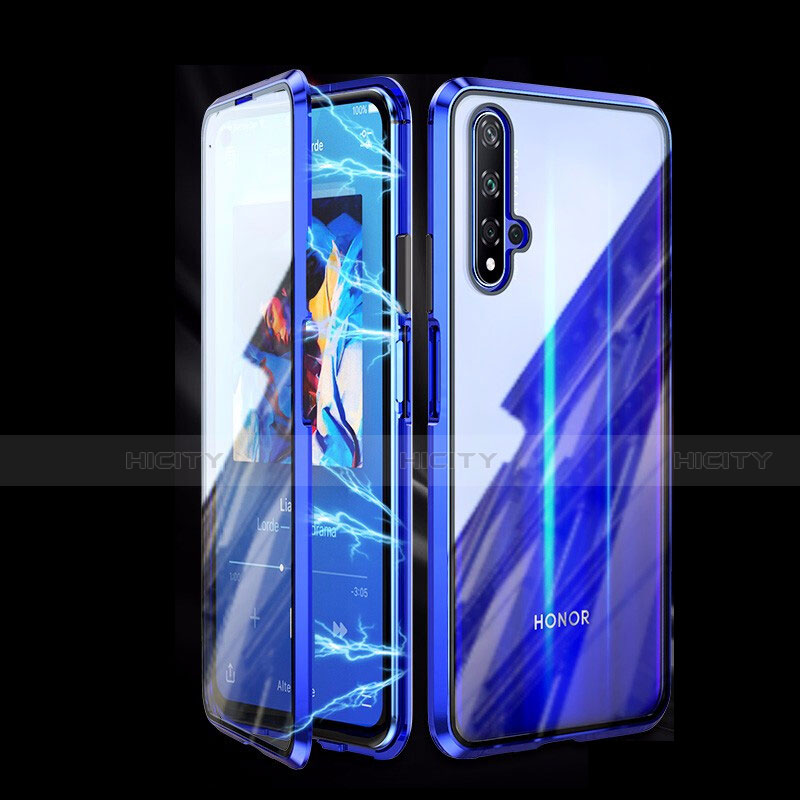 Funda Bumper Lujo Marco de Aluminio Espejo 360 Grados Carcasa T08 para Huawei Honor 20