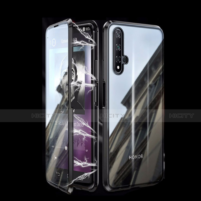 Funda Bumper Lujo Marco de Aluminio Espejo 360 Grados Carcasa T08 para Huawei Honor 20