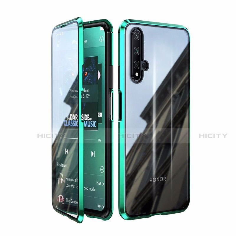 Funda Bumper Lujo Marco de Aluminio Espejo 360 Grados Carcasa T08 para Huawei Honor 20