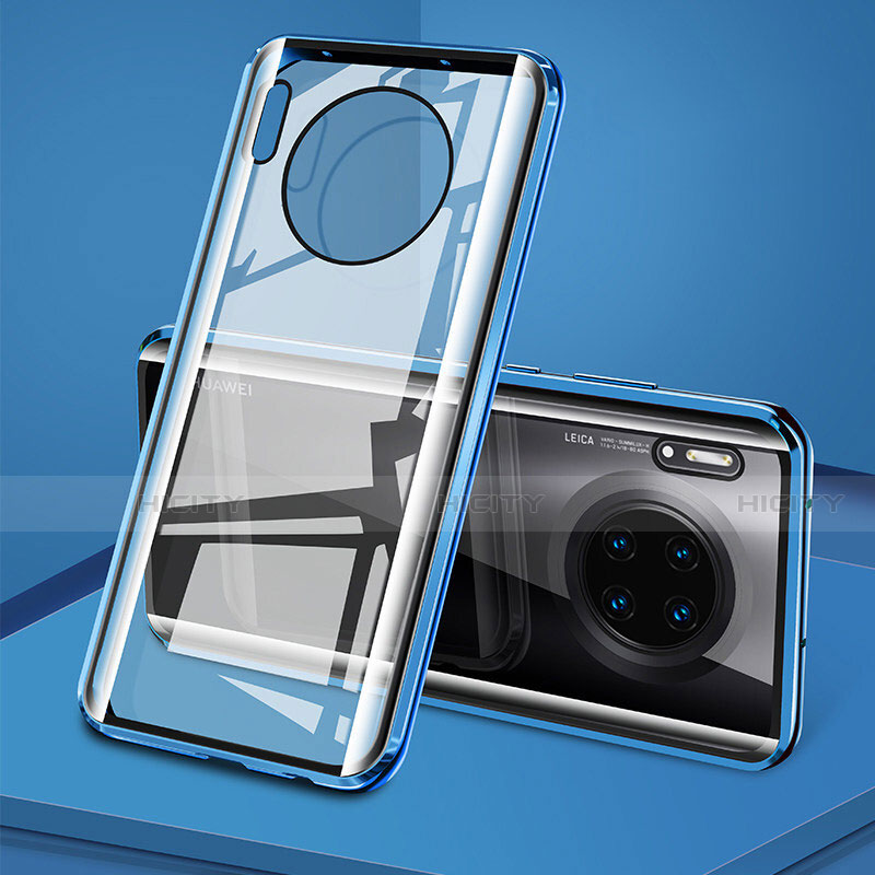 Funda Bumper Lujo Marco de Aluminio Espejo 360 Grados Carcasa T08 para Huawei Mate 30 Pro 5G