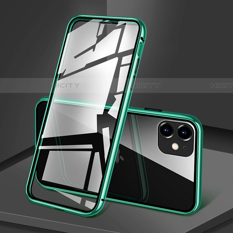 Funda Bumper Lujo Marco de Aluminio Espejo 360 Grados Carcasa T09 para Apple iPhone 11