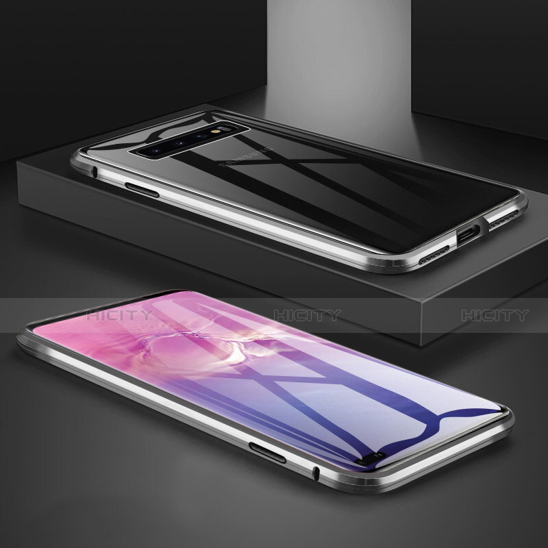 Funda Bumper Lujo Marco de Aluminio Espejo 360 Grados Carcasa T09 para Samsung Galaxy S10 Plus