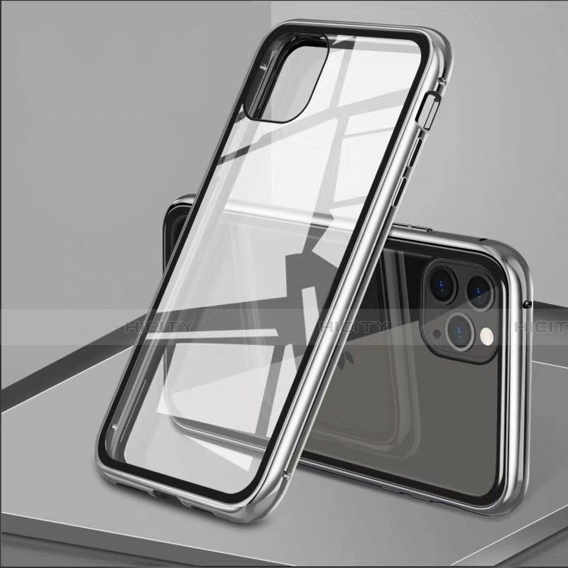 Funda Bumper Lujo Marco de Aluminio Espejo 360 Grados Carcasa T10 para Apple iPhone 11 Pro Max