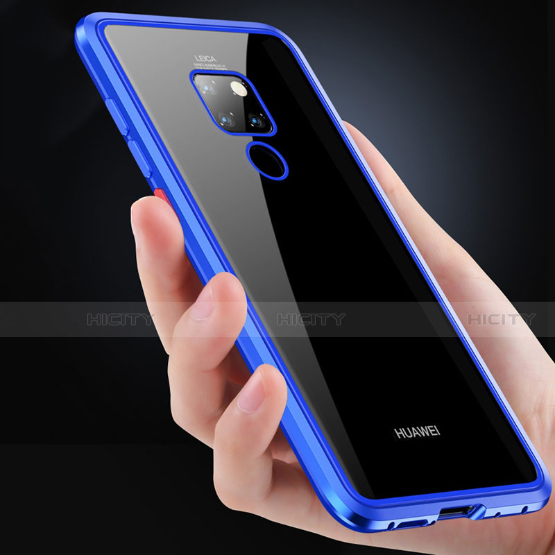 Funda Bumper Lujo Marco de Aluminio Espejo 360 Grados Carcasa T10 para Huawei Mate 20