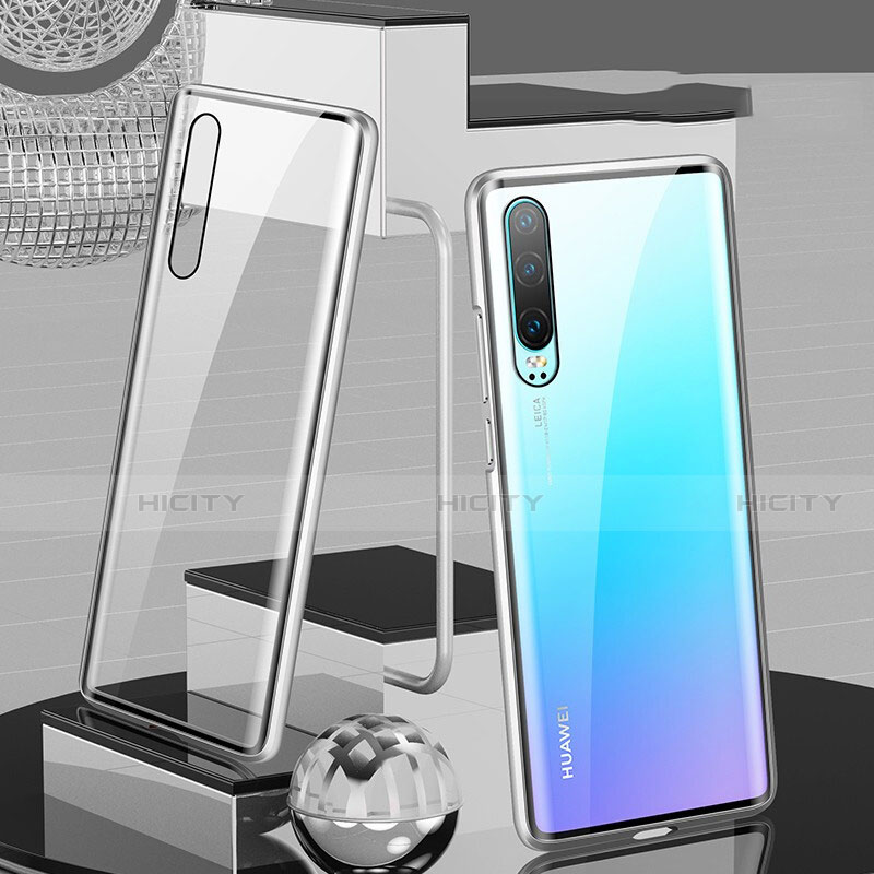 Funda Bumper Lujo Marco de Aluminio Espejo 360 Grados Carcasa T10 para Huawei P30