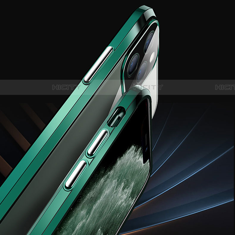 Funda Bumper Lujo Marco de Aluminio Espejo 360 Grados Carcasa T12 para Apple iPhone 11 Pro Max