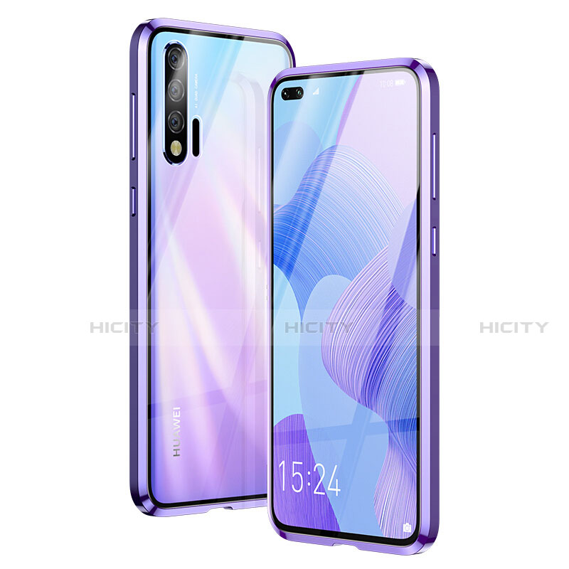 Funda Bumper Lujo Marco de Aluminio Espejo 360 Grados Carcasa Z01 para Huawei Nova 6 5G