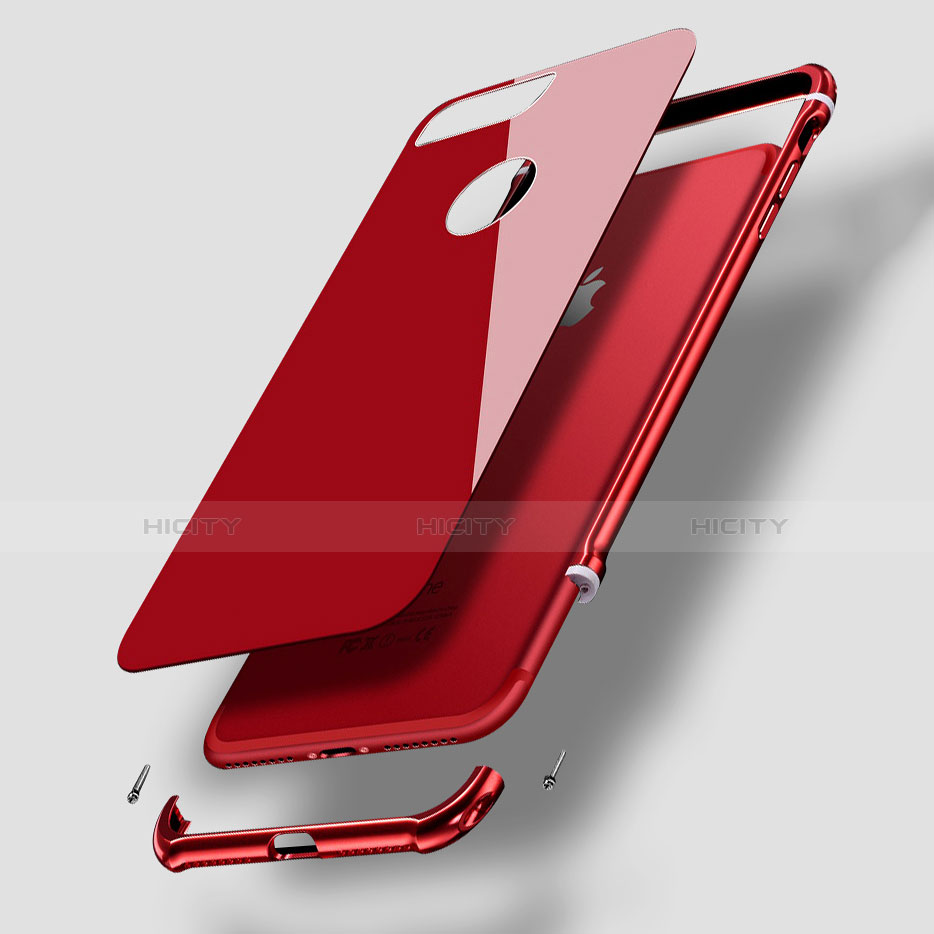 Funda Bumper Lujo Marco de Aluminio Espejo Carcasa M01 para Apple iPhone 7 Plus