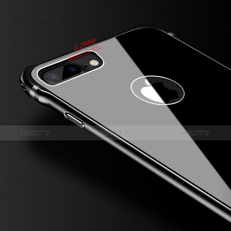Funda Bumper Lujo Marco de Aluminio Espejo Carcasa M01 para Apple iPhone 8 Plus