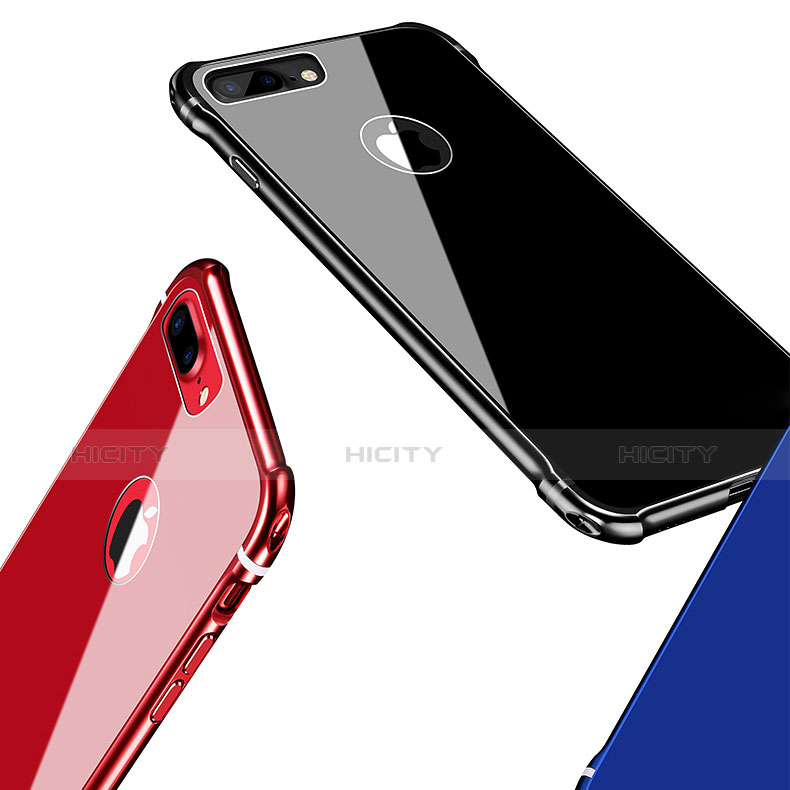 Funda Bumper Lujo Marco de Aluminio Espejo Carcasa M01 para Apple iPhone 8 Plus