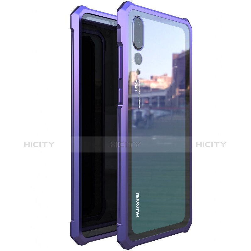 Funda Bumper Lujo Marco de Aluminio Espejo Carcasa M03 para Huawei P20 Pro