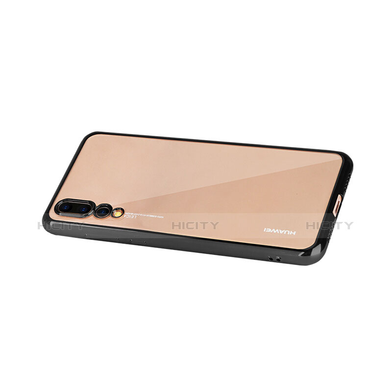 Funda Bumper Lujo Marco de Aluminio Espejo Carcasa M04 para Huawei P20 Pro