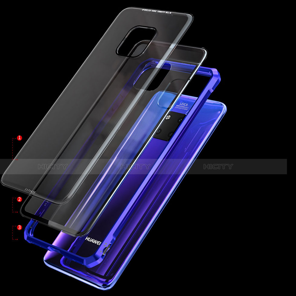 Funda Bumper Lujo Marco de Aluminio Espejo Carcasa para Huawei Mate 20 X 5G