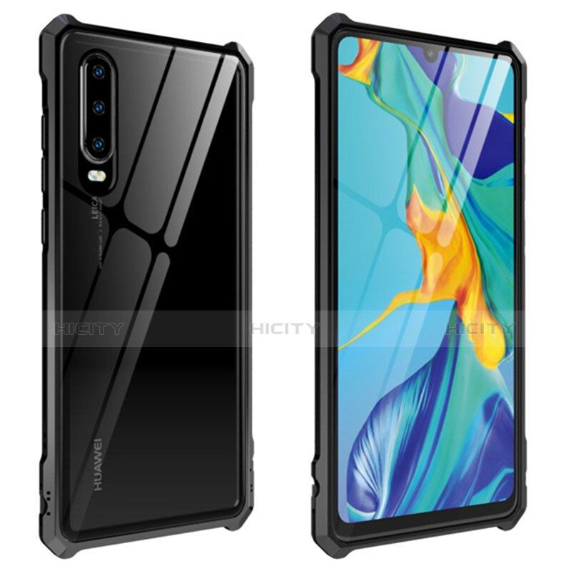 Funda Bumper Lujo Marco de Aluminio Espejo Carcasa para Huawei P30