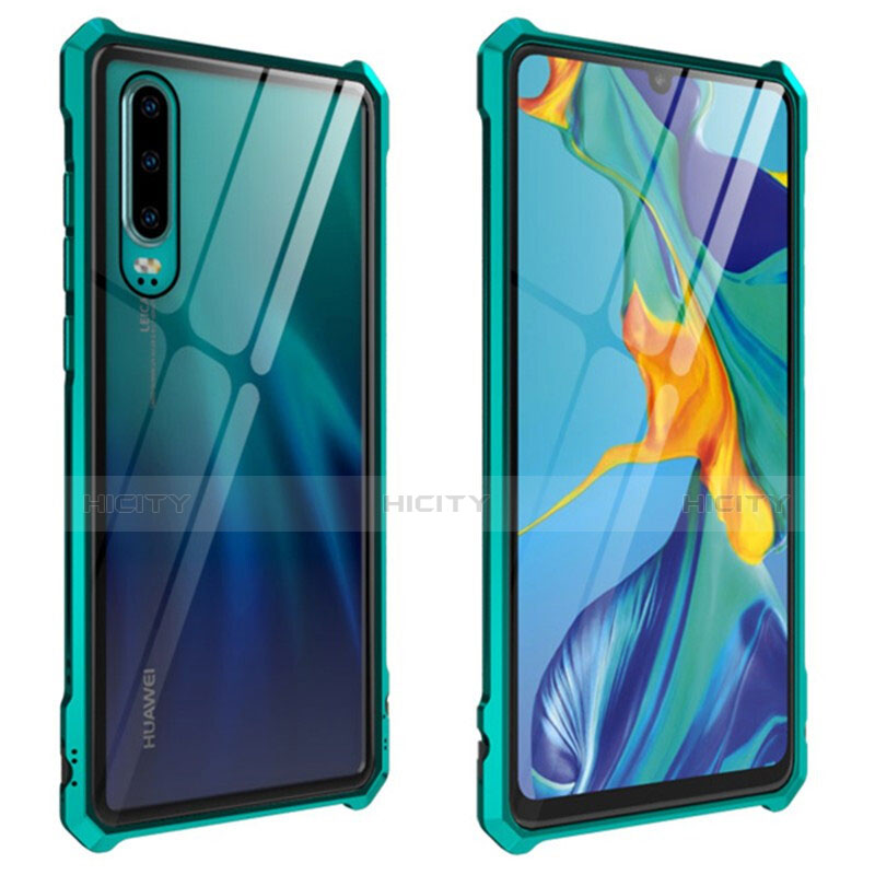 Funda Bumper Lujo Marco de Aluminio Espejo Carcasa para Huawei P30