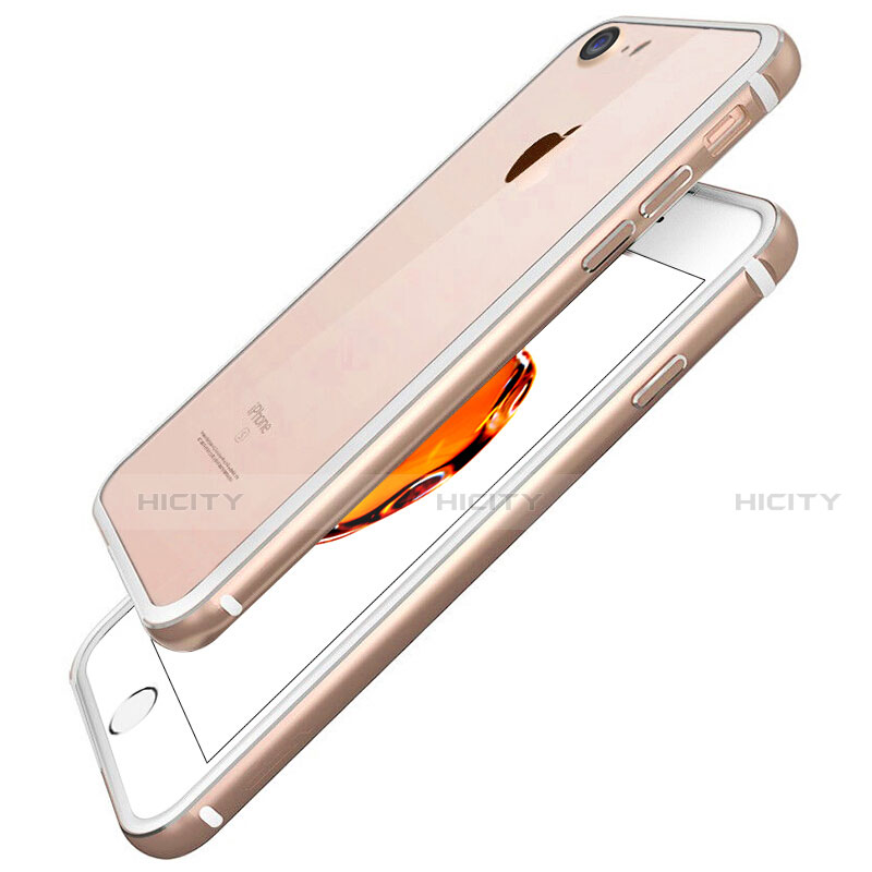 Funda Bumper Lujo Marco de Aluminio para Apple iPhone SE3 ((2022)) Oro