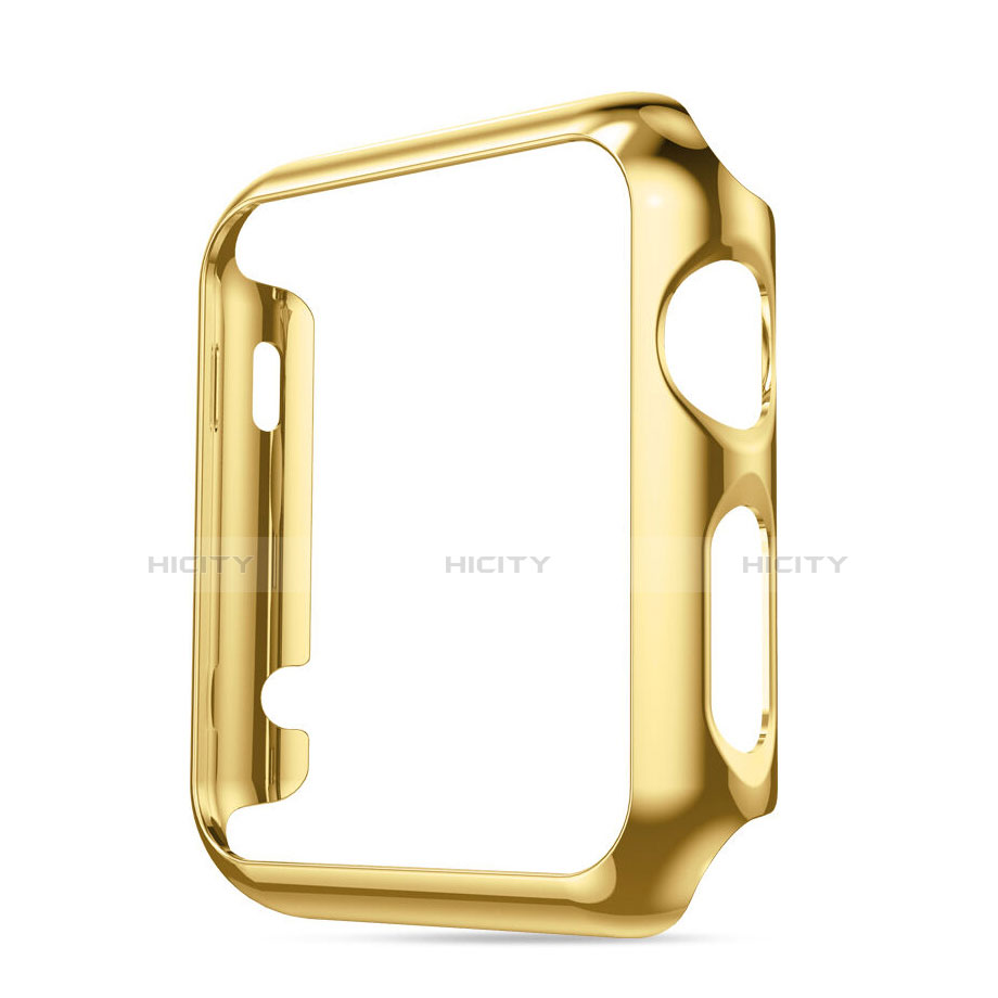 Funda Bumper Lujo Marco de Aluminio para Apple iWatch 3 42mm Oro