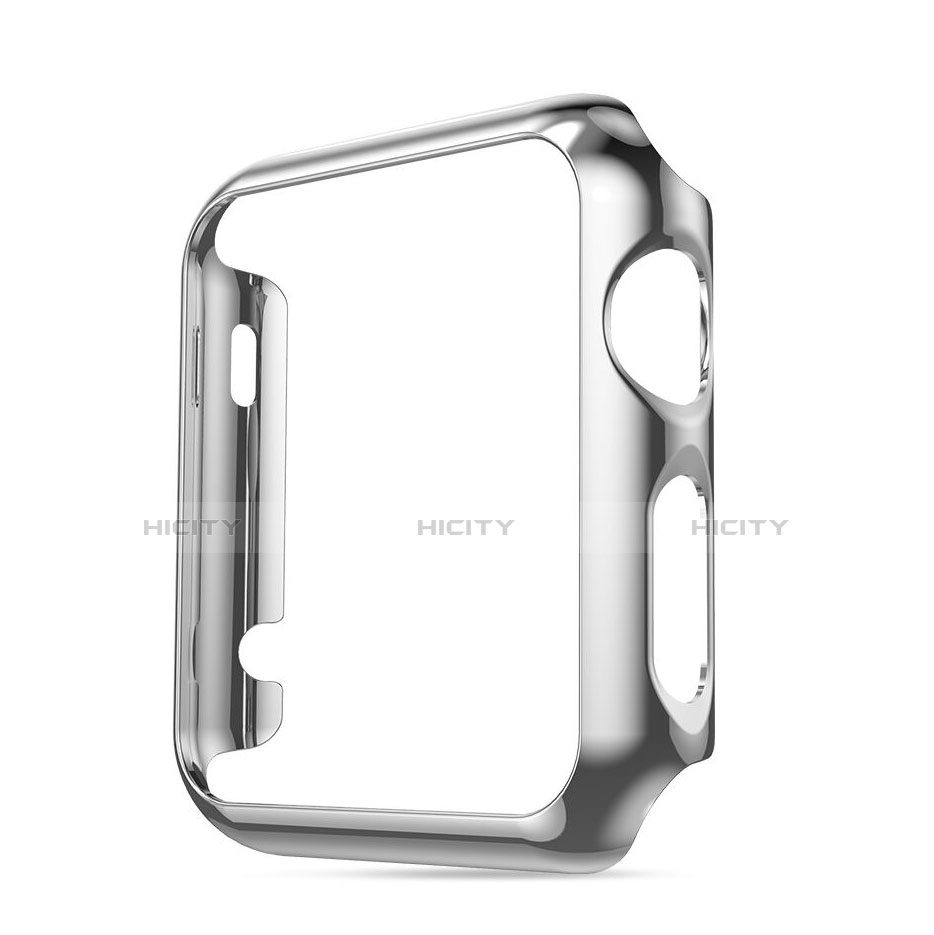 Funda Bumper Lujo Marco de Aluminio para Apple iWatch 38mm Plata