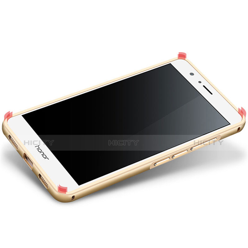 Funda Bumper Lujo Marco de Aluminio para Huawei Honor V8 Oro