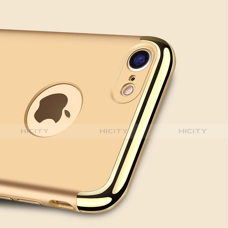 Funda Bumper Lujo Marco de Metal y Plastico Carcasa con Anillo de dedo Soporte A02 para Apple iPhone 8