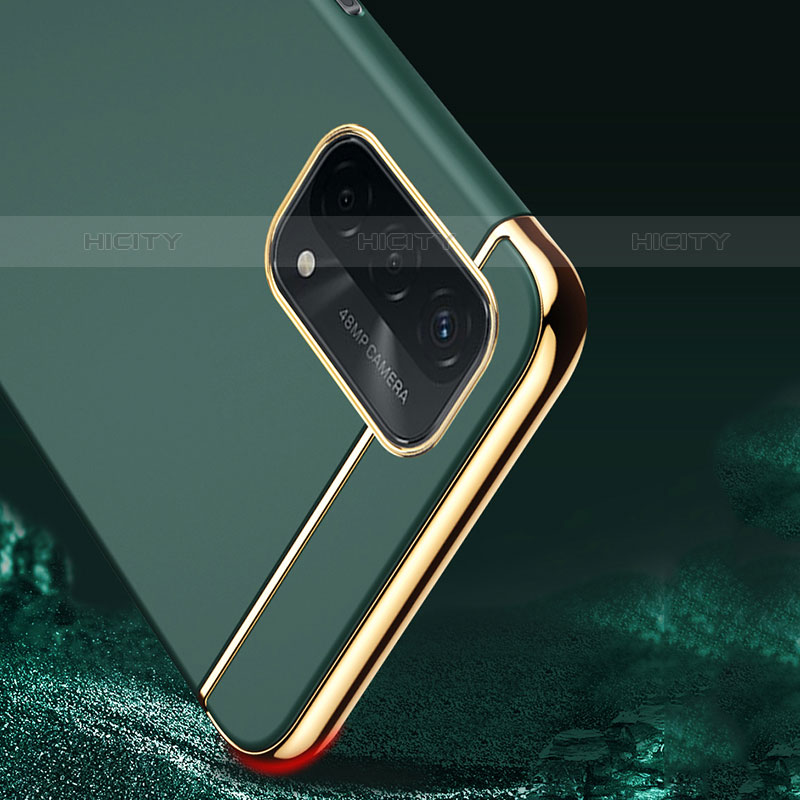 Funda Bumper Lujo Marco de Metal y Plastico Carcasa con Anillo de dedo Soporte P02 para OnePlus Nord N200 5G