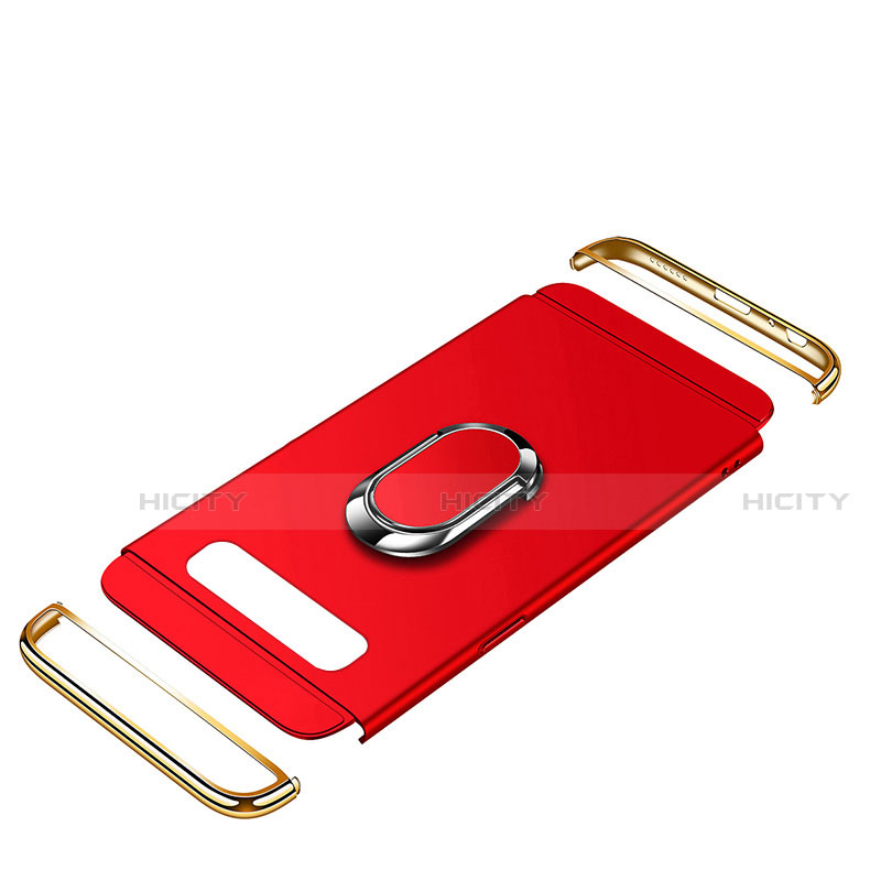 Funda Bumper Lujo Marco de Metal y Plastico Carcasa con Anillo de dedo Soporte T02 para Samsung Galaxy S10 Plus