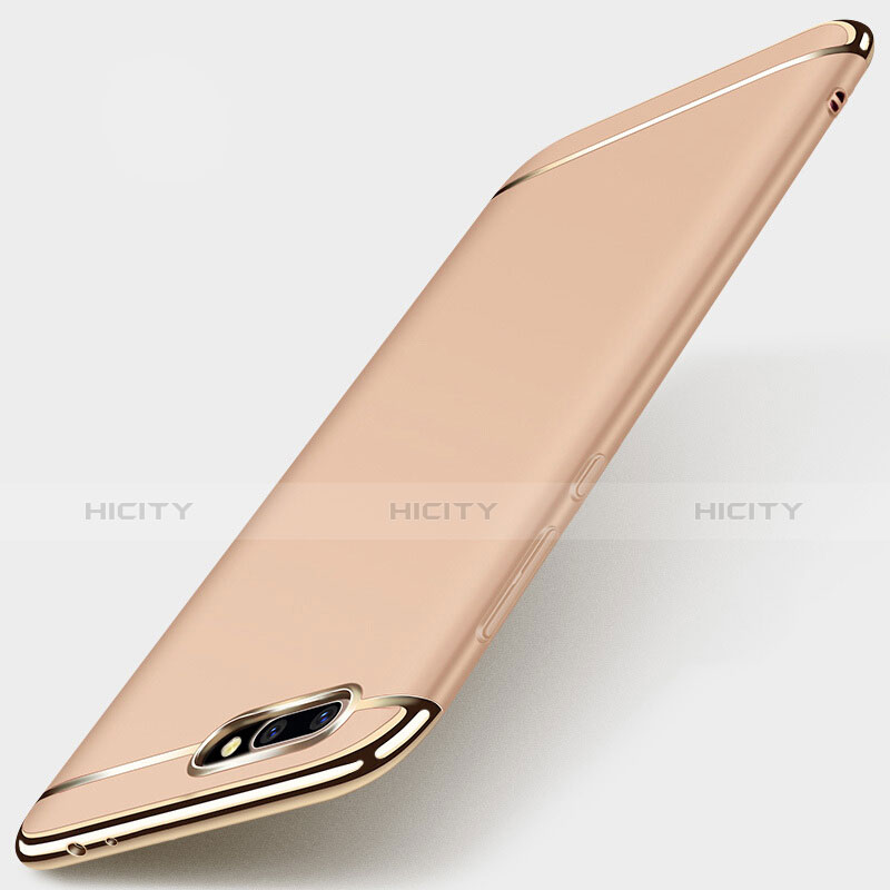 Funda Bumper Lujo Marco de Metal y Plastico para Huawei Honor 10 Oro