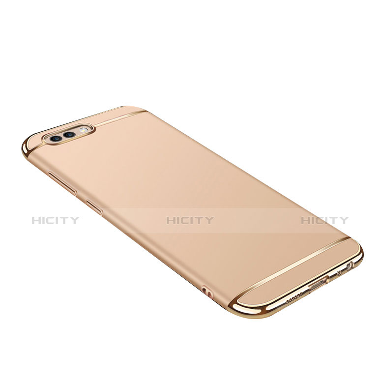 Funda Bumper Lujo Marco de Metal y Plastico para Huawei Honor 10 Oro