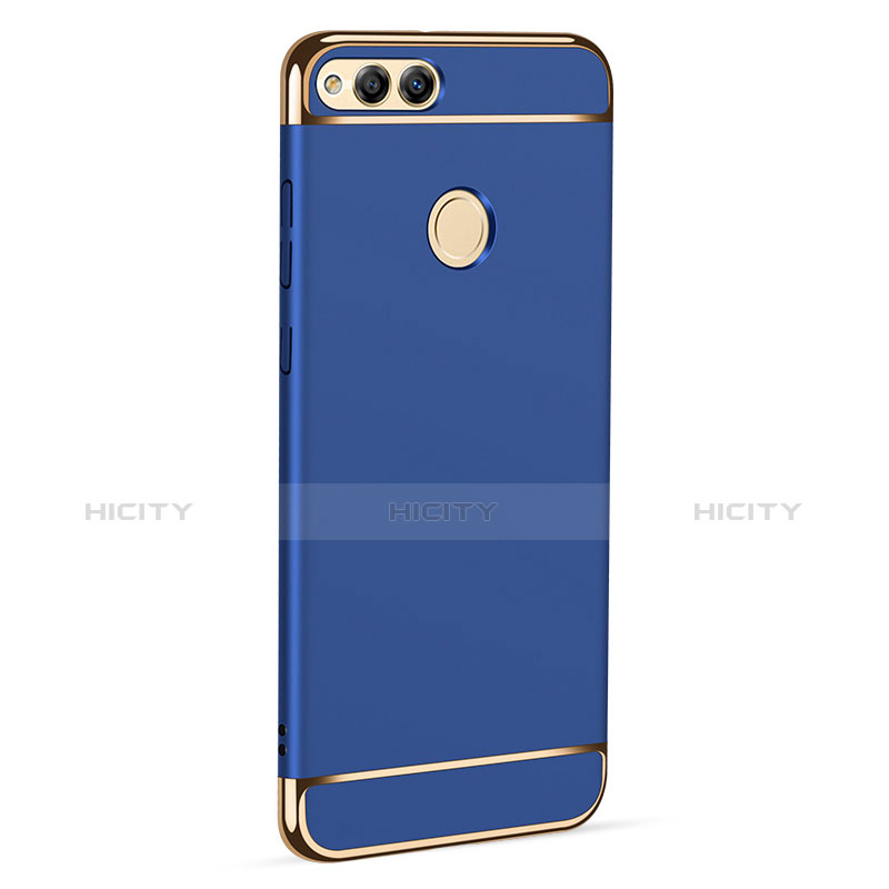 Funda Bumper Lujo Marco de Metal y Plastico para Huawei Honor 7X Azul