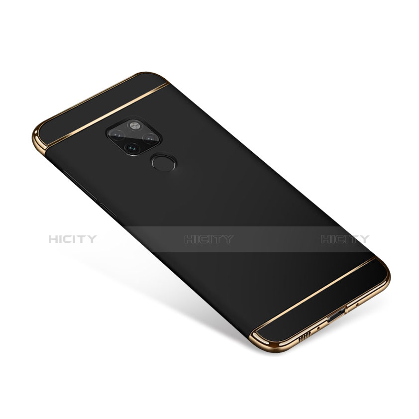 Funda Bumper Lujo Marco de Metal y Plastico para Huawei Mate 20 Negro