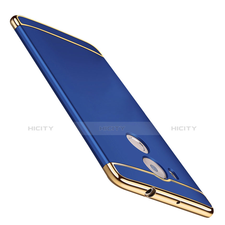 Funda Bumper Lujo Marco de Metal y Plastico para Huawei Mate 8 Azul
