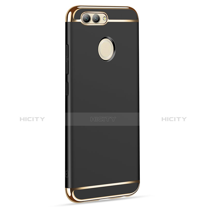 Funda Bumper Lujo Marco de Metal y Plastico para Huawei Nova 2 Negro