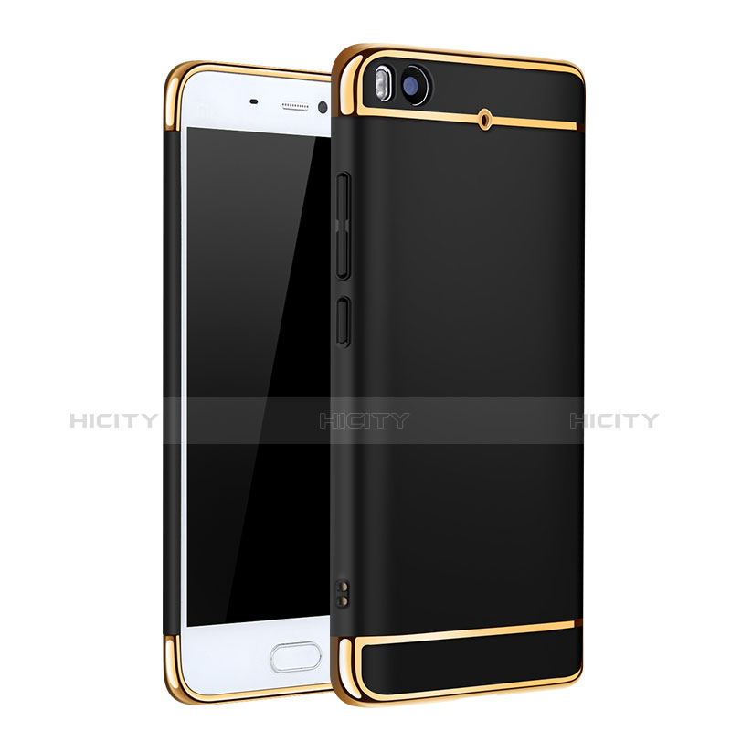 Funda Bumper Lujo Marco de Metal y Plastico para Xiaomi Mi 5S 4G Negro