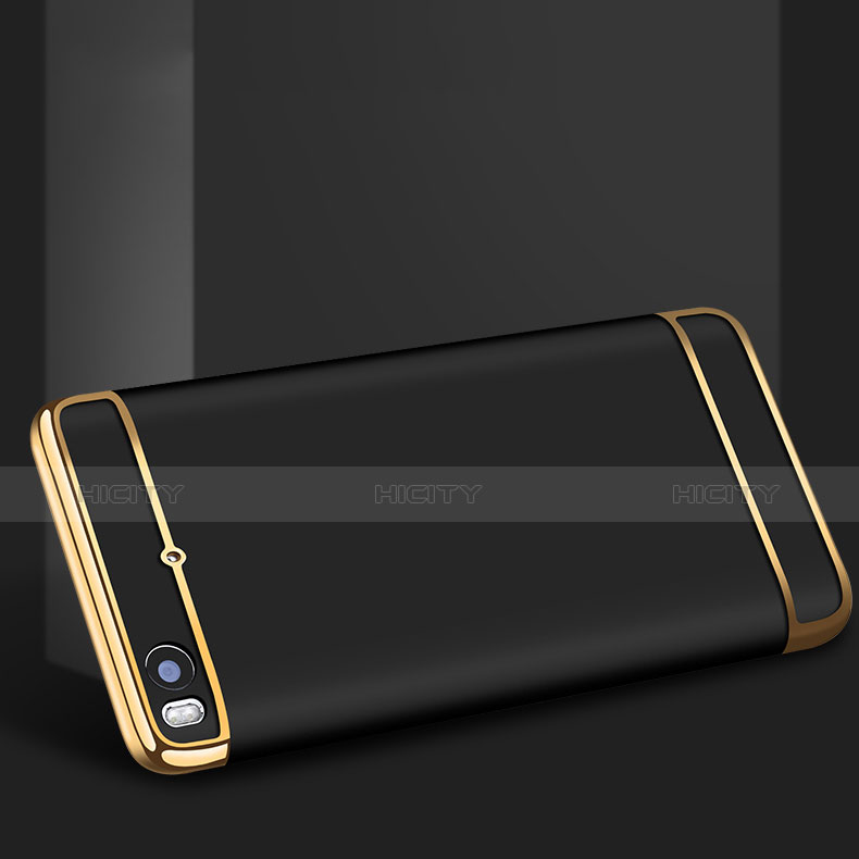 Funda Bumper Lujo Marco de Metal y Plastico para Xiaomi Mi 5S Negro