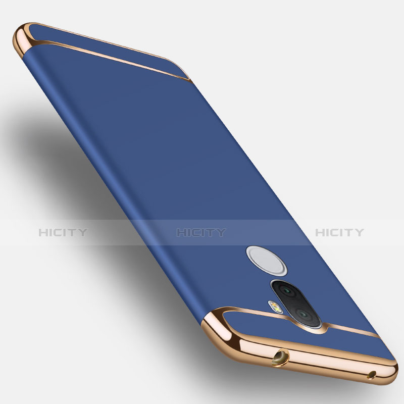 Funda Bumper Lujo Marco de Metal y Plastico para Xiaomi Mi 5S Plus Azul