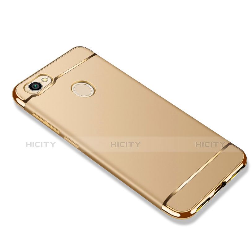 Funda Bumper Lujo Marco de Metal y Plastico para Xiaomi Redmi Note 5A Prime Oro