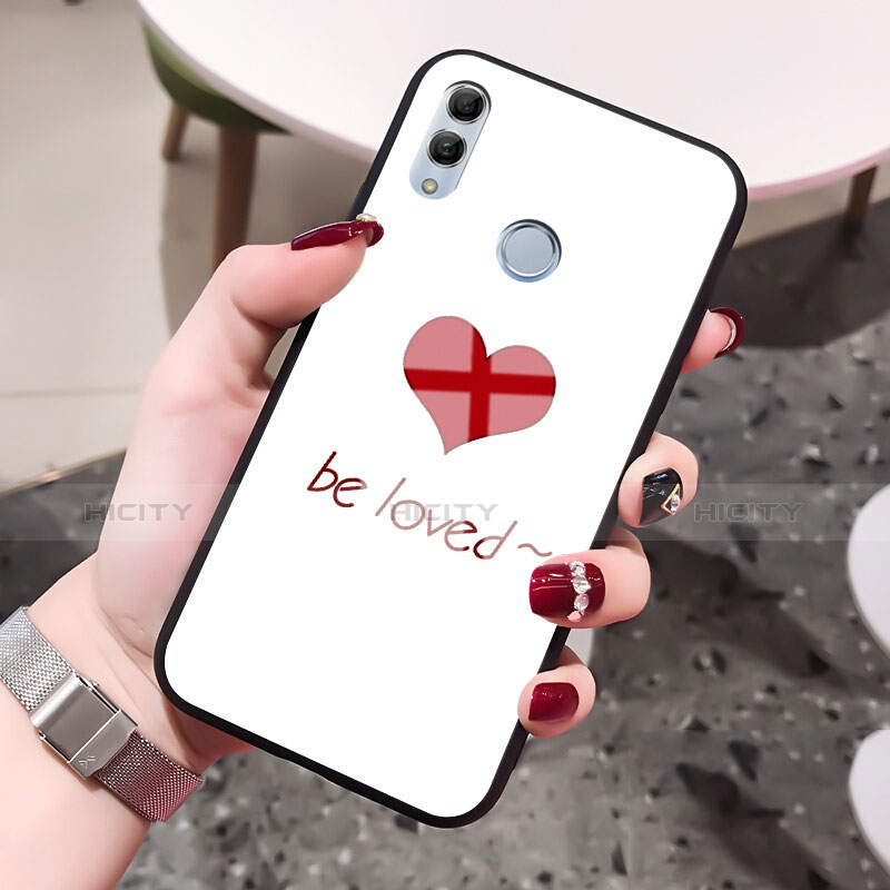 Funda Bumper Silicona Espejo Amor Corazon Love Carcasa para Huawei Honor 10 Lite Rojo